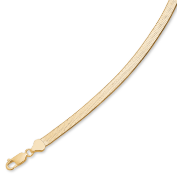Flade slangekæde 5,4mm forgyldt-sølv vælge str (40,42,45,50) F2906040-14