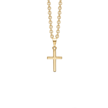 Kors halskæde i 14 karat guld