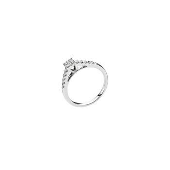 Diamant ring hvidguld fra Lund copenhagen