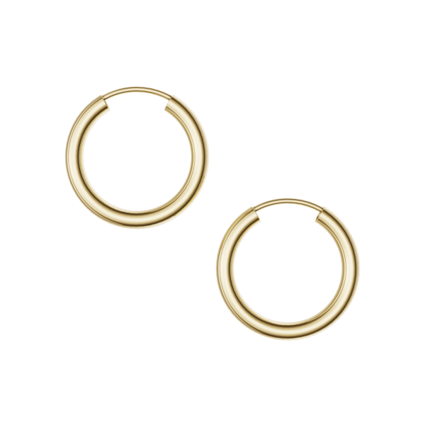 14 karat ægte guld creoler