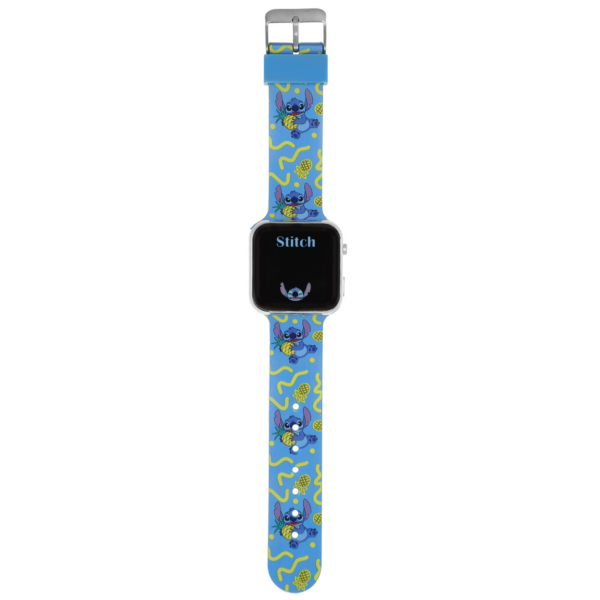 Disney Lilo & Stitch Blå LED Ur - Børneur