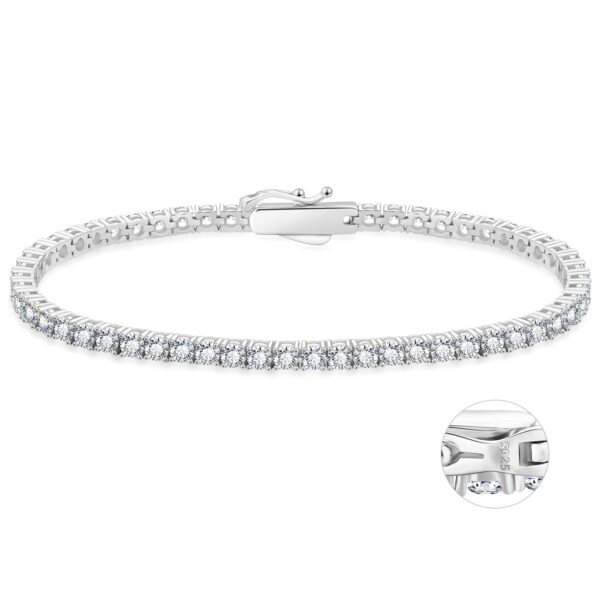 sølv tennisarmbånd